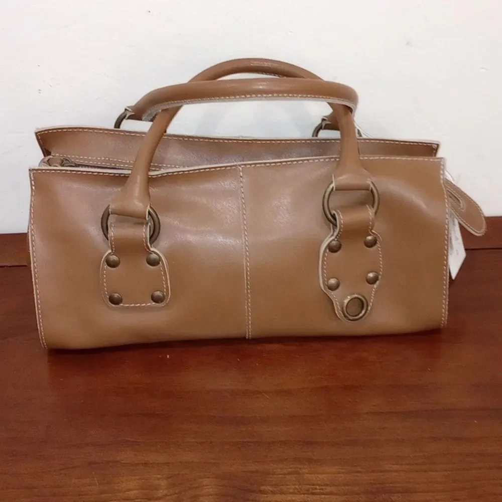 Caterina Lucchi Leather Baguette Handbag - NEW! - Picture 2 of 9